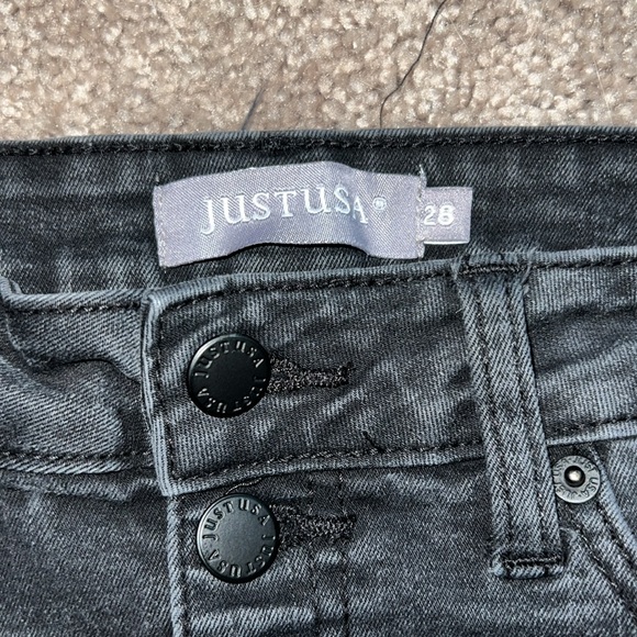 Just USA Fray Hem High Rise Short - Picture 2 of 3